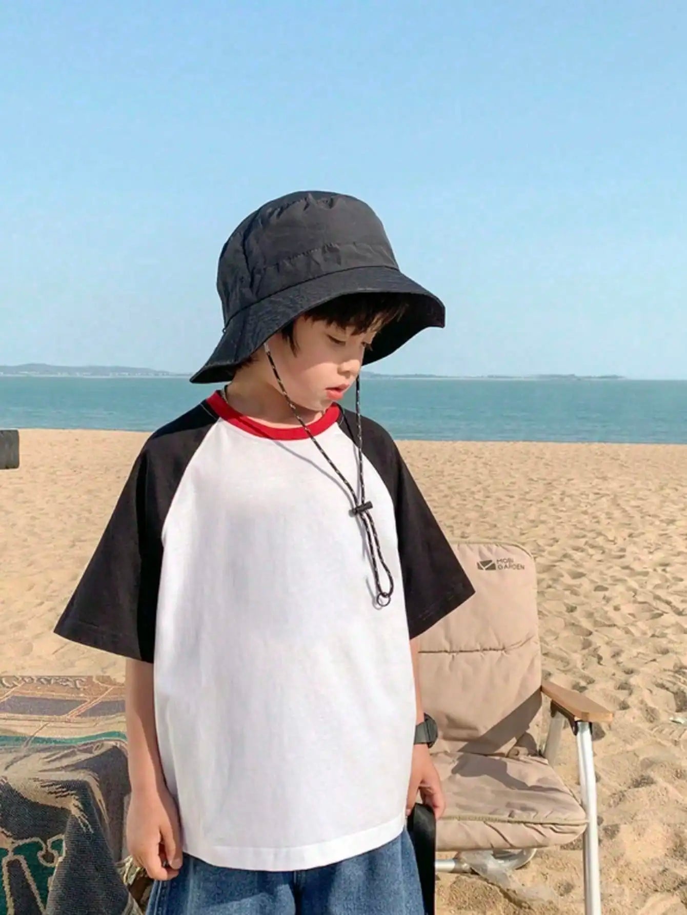 Adjustable Drawstring Bucket Hat Summer Outdoor Fun