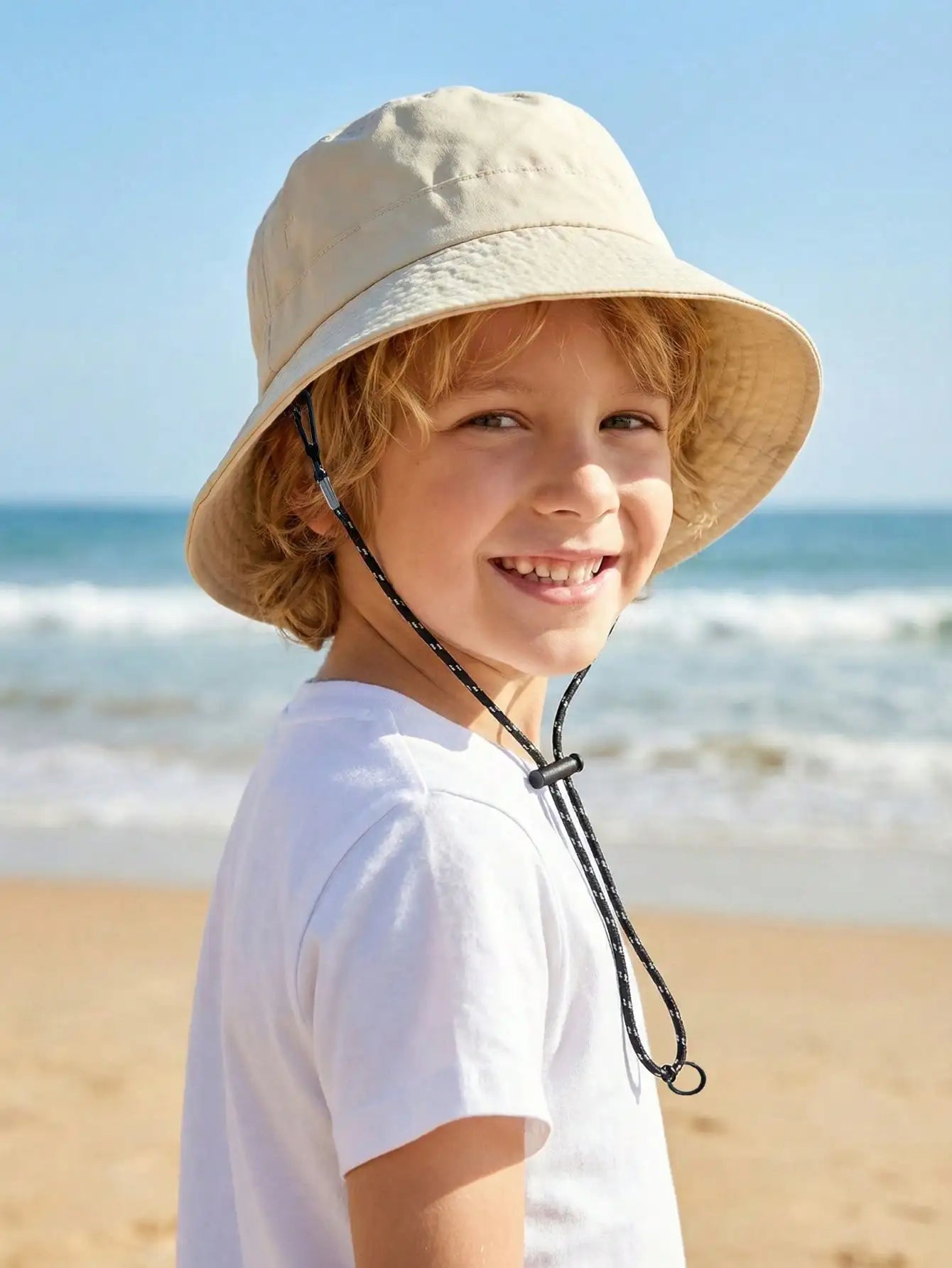 Adjustable Drawstring Bucket Hat Summer Outdoor Fun