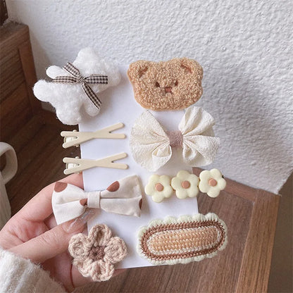 9PCS Set Hair Clip Accessories for Girls