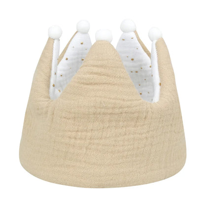 Double Sided Cotton Baby Birthday Crown Hat