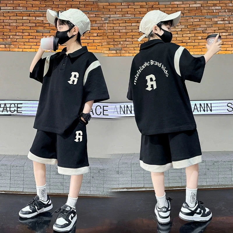 Teenagers Summer Boys Clothing Sets