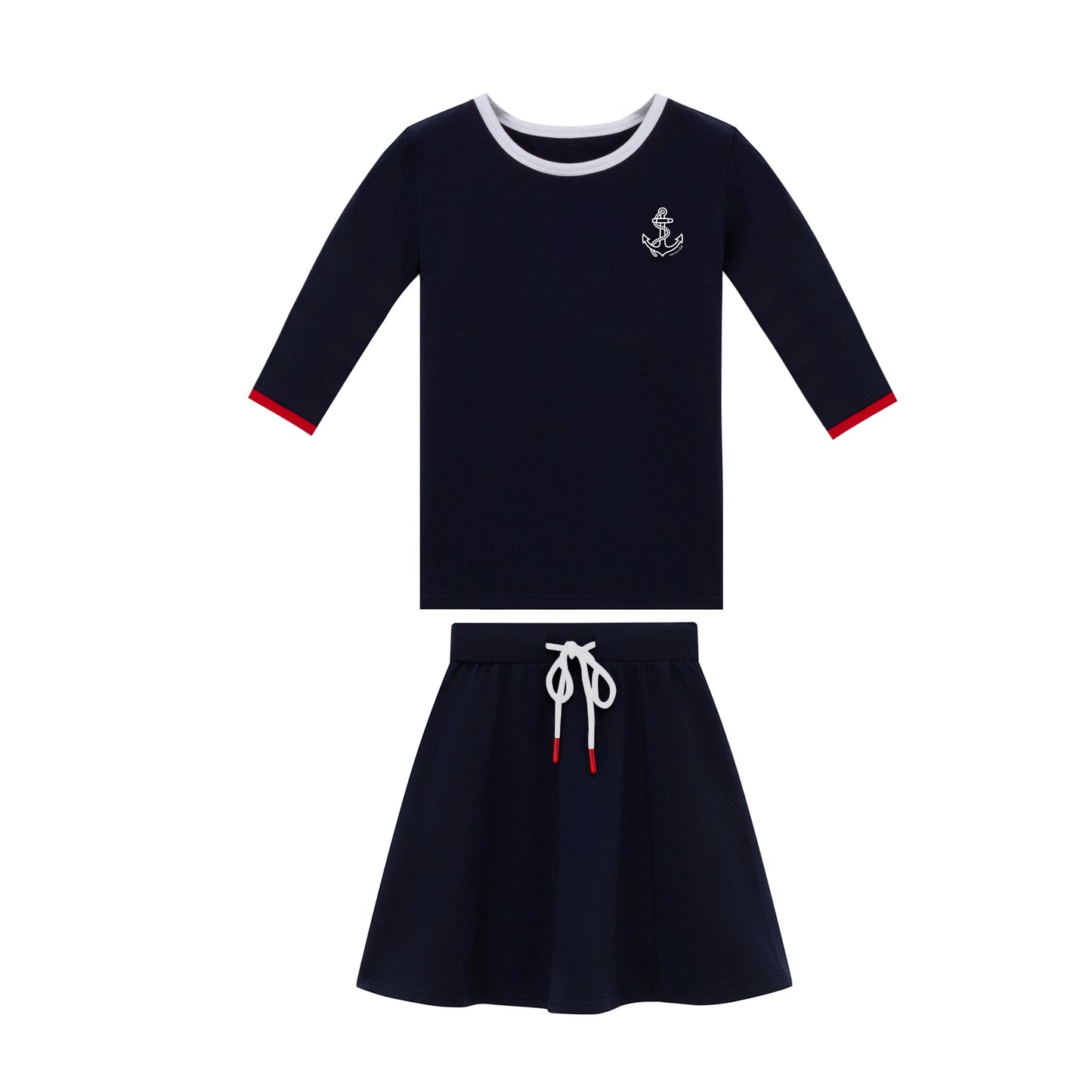 Matching Anchor Summer Outfit Set for Girls & Boys