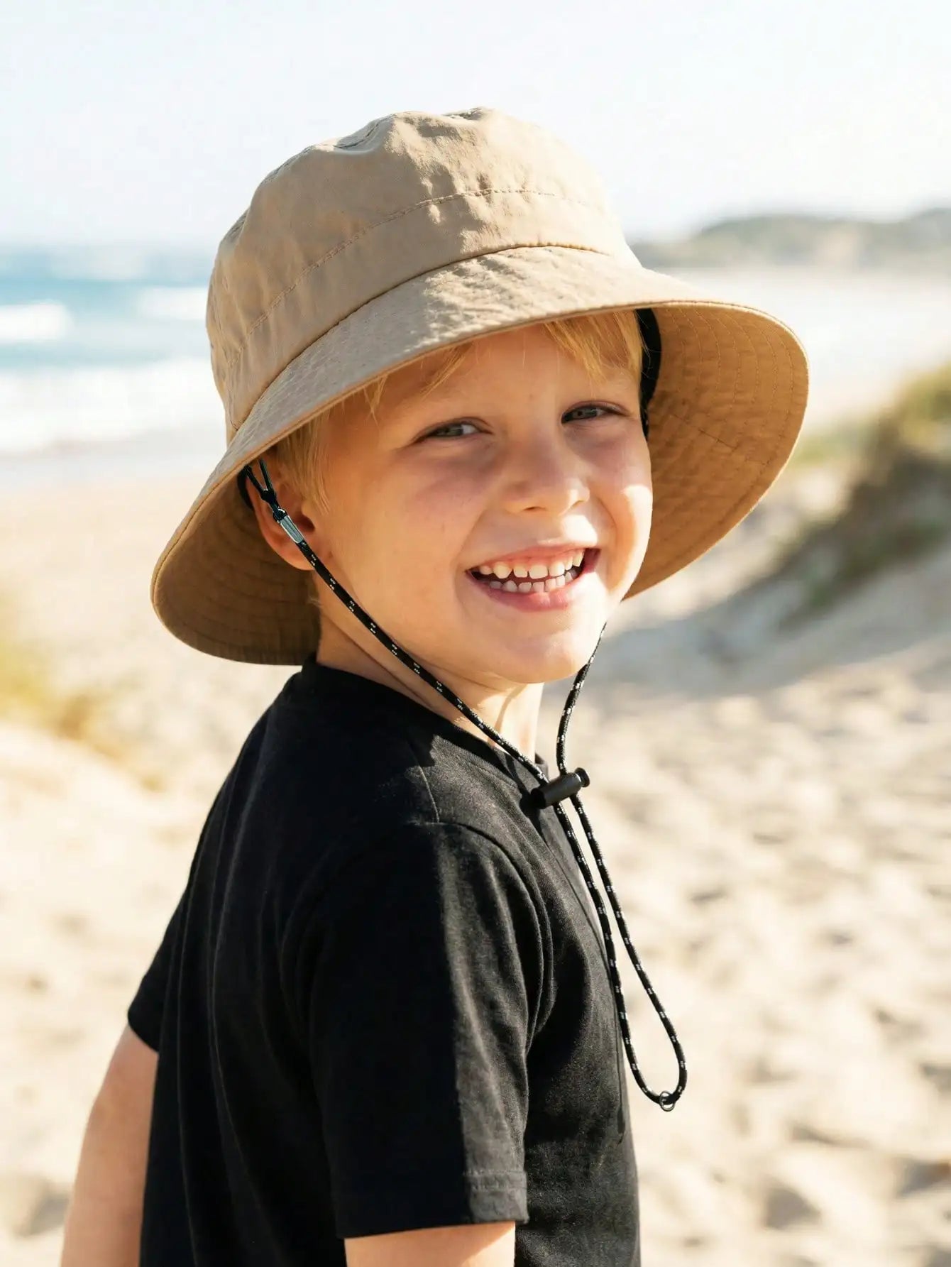 Adjustable Drawstring Bucket Hat Summer Outdoor Fun