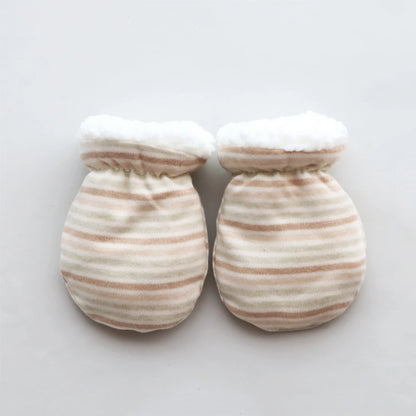 Newborn Gloves Winter Baby Anti-Grab Mittens Full Finger Warmth